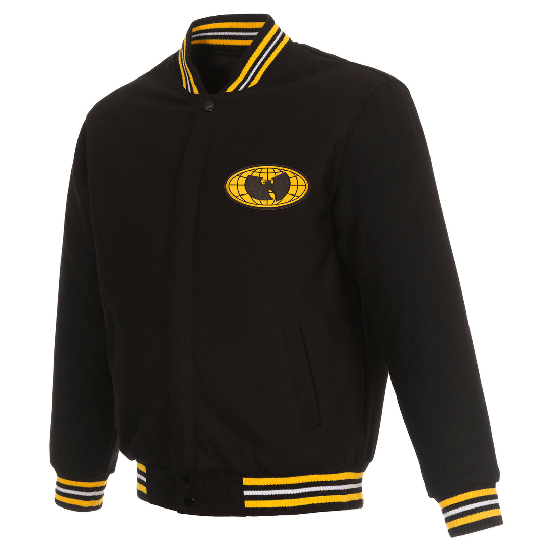 WU Globe Logo Reversible Wool Varsity Jacket