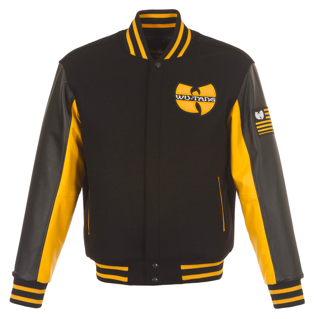 Wu Classic Logo Black & Yellow Patterned Sleeve Jacket